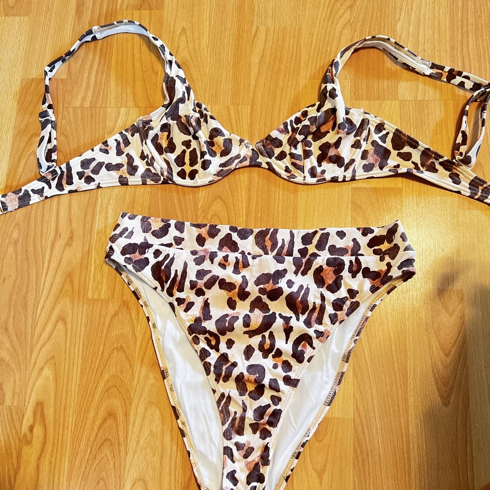Urban Outfitters Cheetah Bikini Set